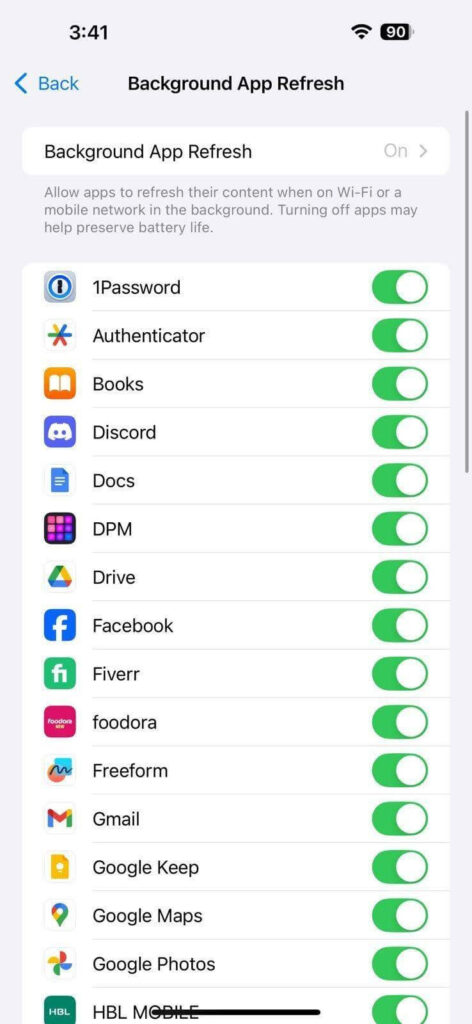 Manage Background Activity - Apple AI